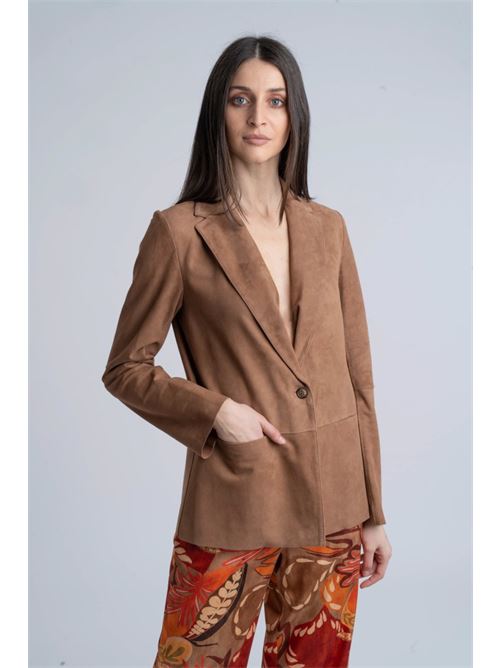 Blazer in camoscio VIA MASINI 80 | P26M104CF504